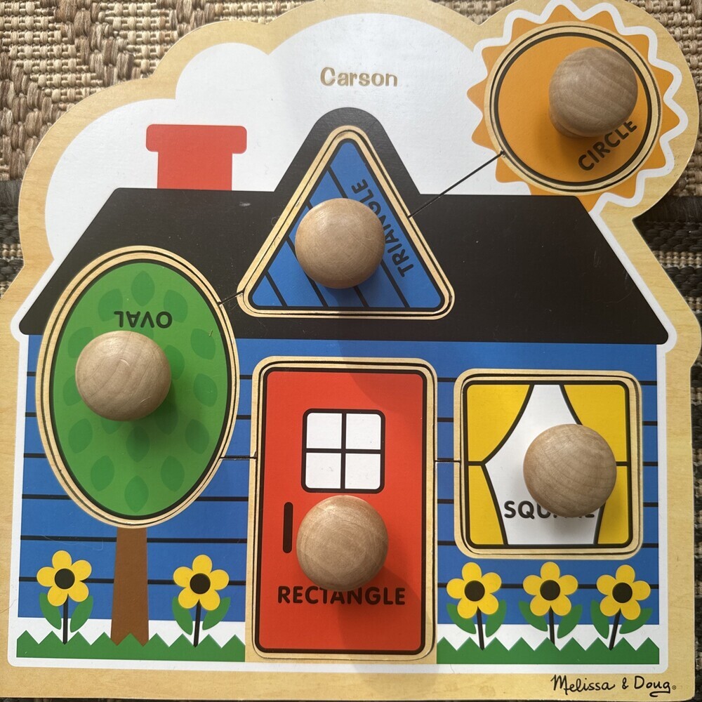 Melissa‎ & Doug: First Shapes Jumbo Knob - 5 Pieces